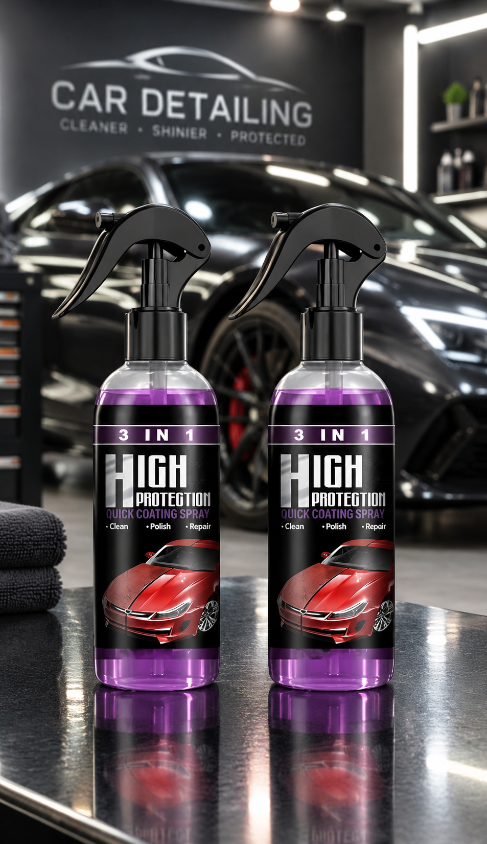 3 in 1 High Protection Quick Car Ceramic Coating Spray